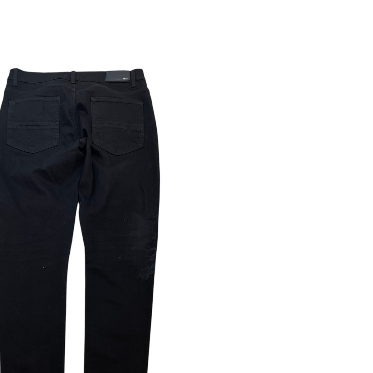 Men's Distressed Skinny Jeans Black Size XL / W36 - Photo 4