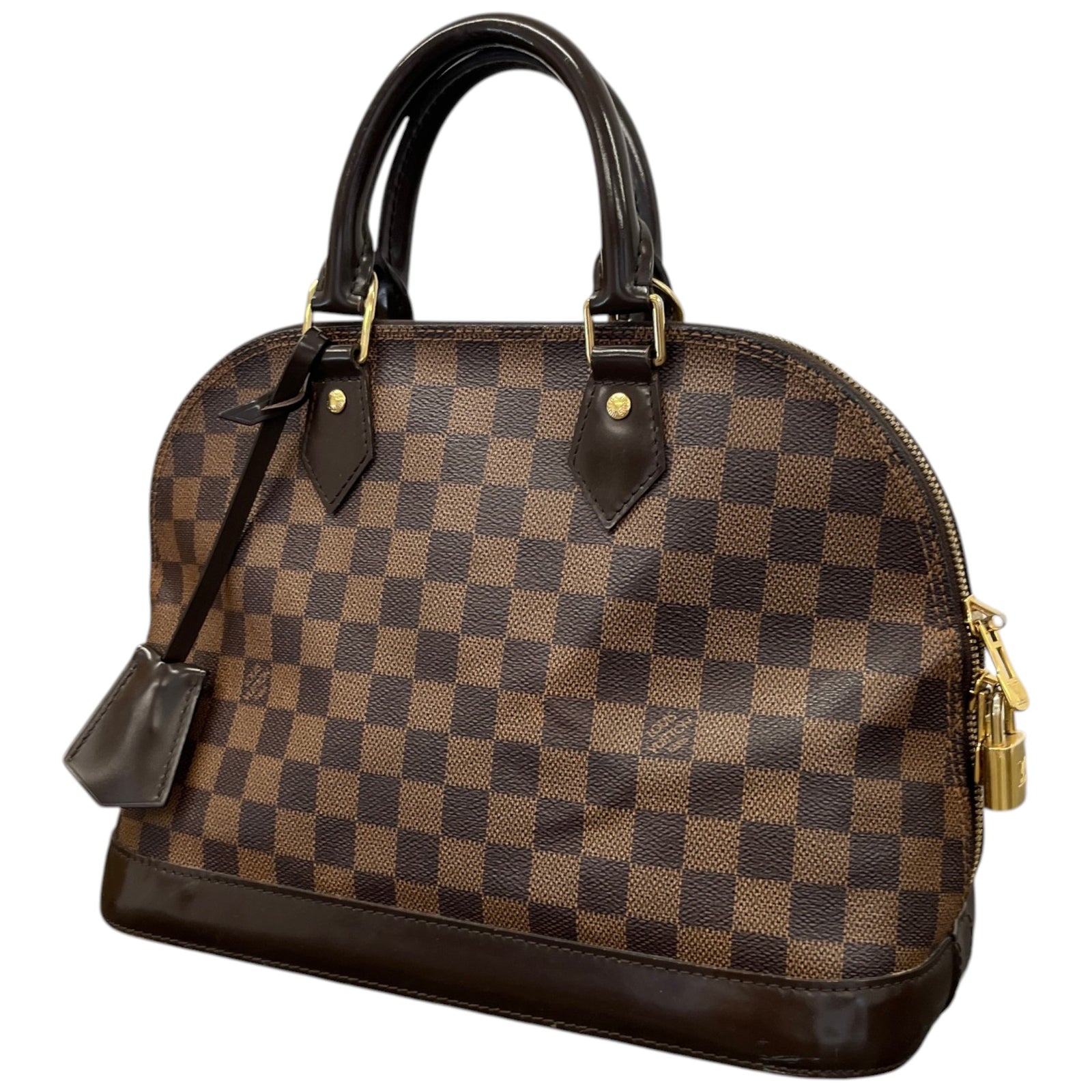 Women's Damier Ebene Alma PM Handbag Brown - Photo 5