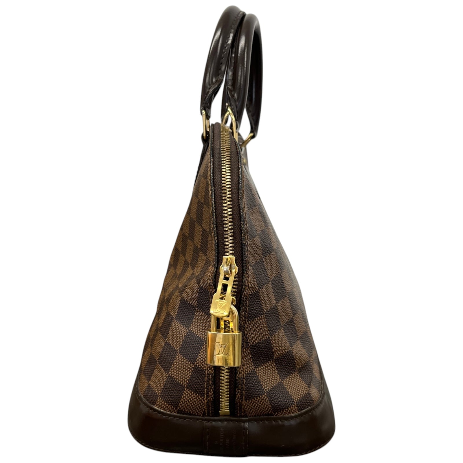 Women's Damier Ebene Alma PM Handbag Brown - Photo 6