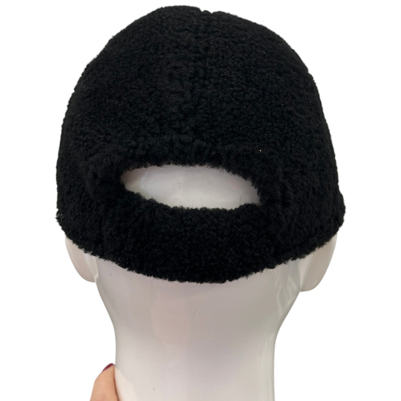 Women's CC Shearling Cap Black