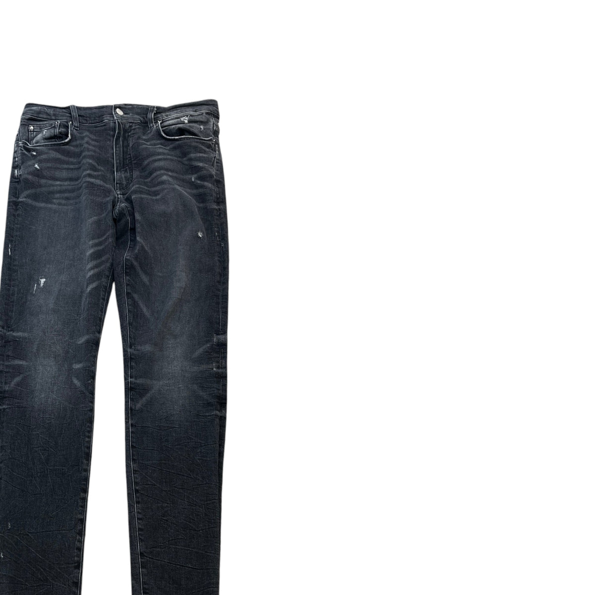 Men's Wash Skinny Jeans Charcoal Size XL / W36 - Photo 3