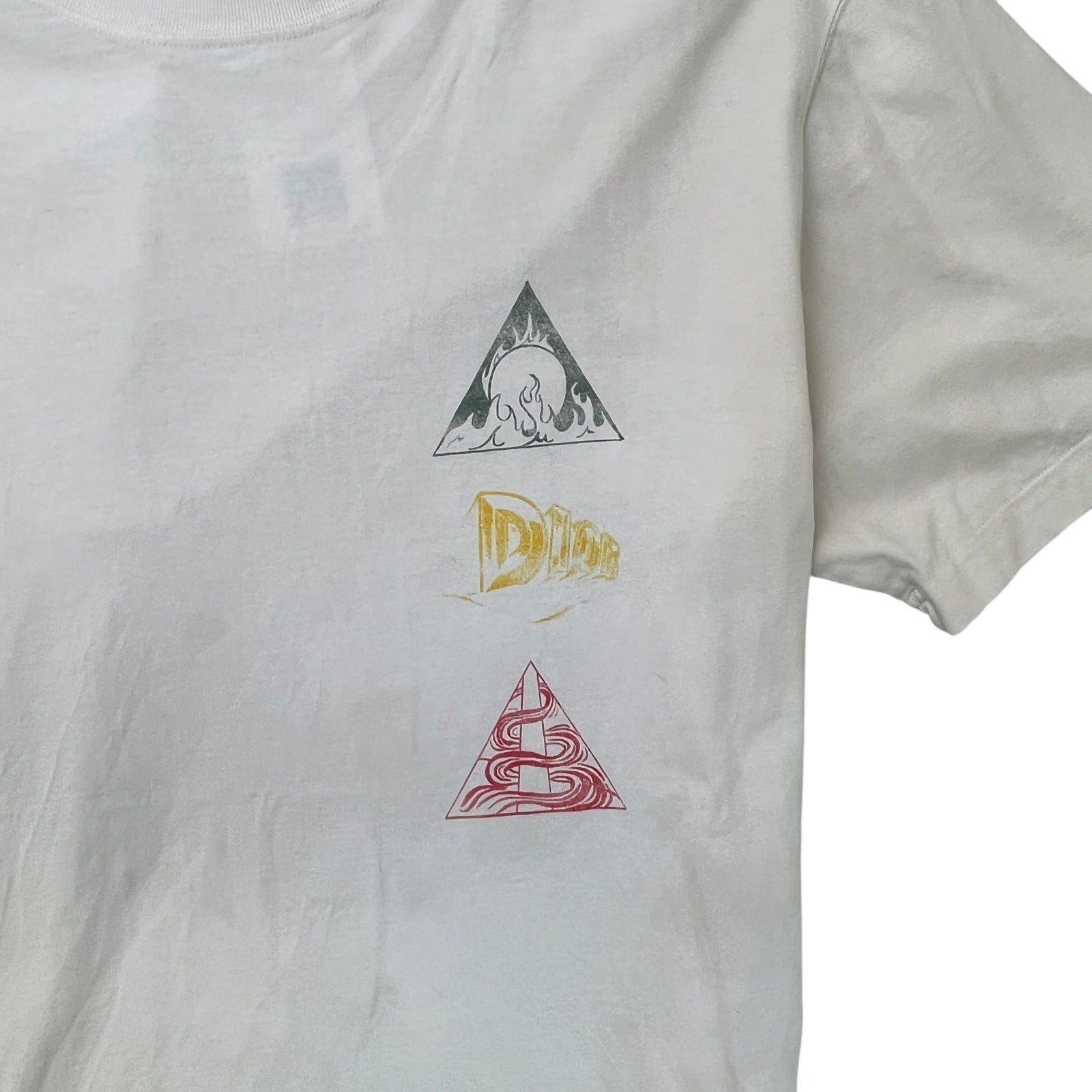 Men's Logo Print T-Shirt White Size L - Photo 5