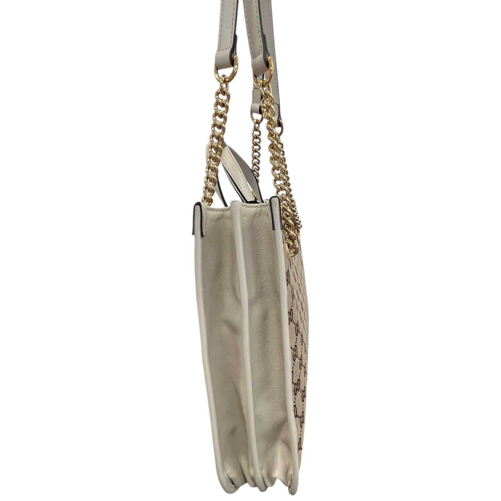 Women's Horsebit 1955 GG Canvas Handbag Beige - Photo 7