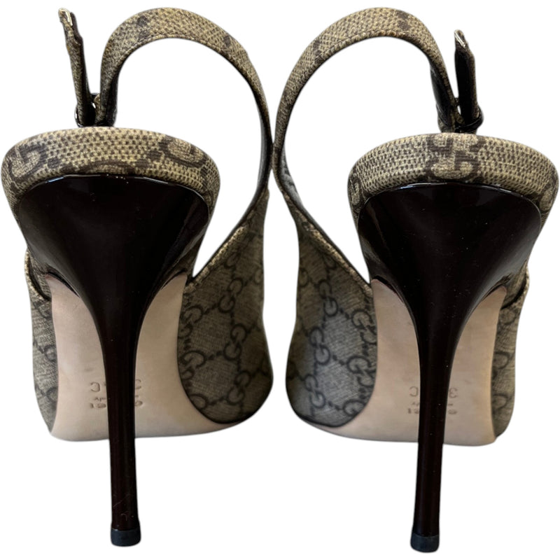 Women's GG Supreme Heels Beige Size UK 4.5 / EU 37.5