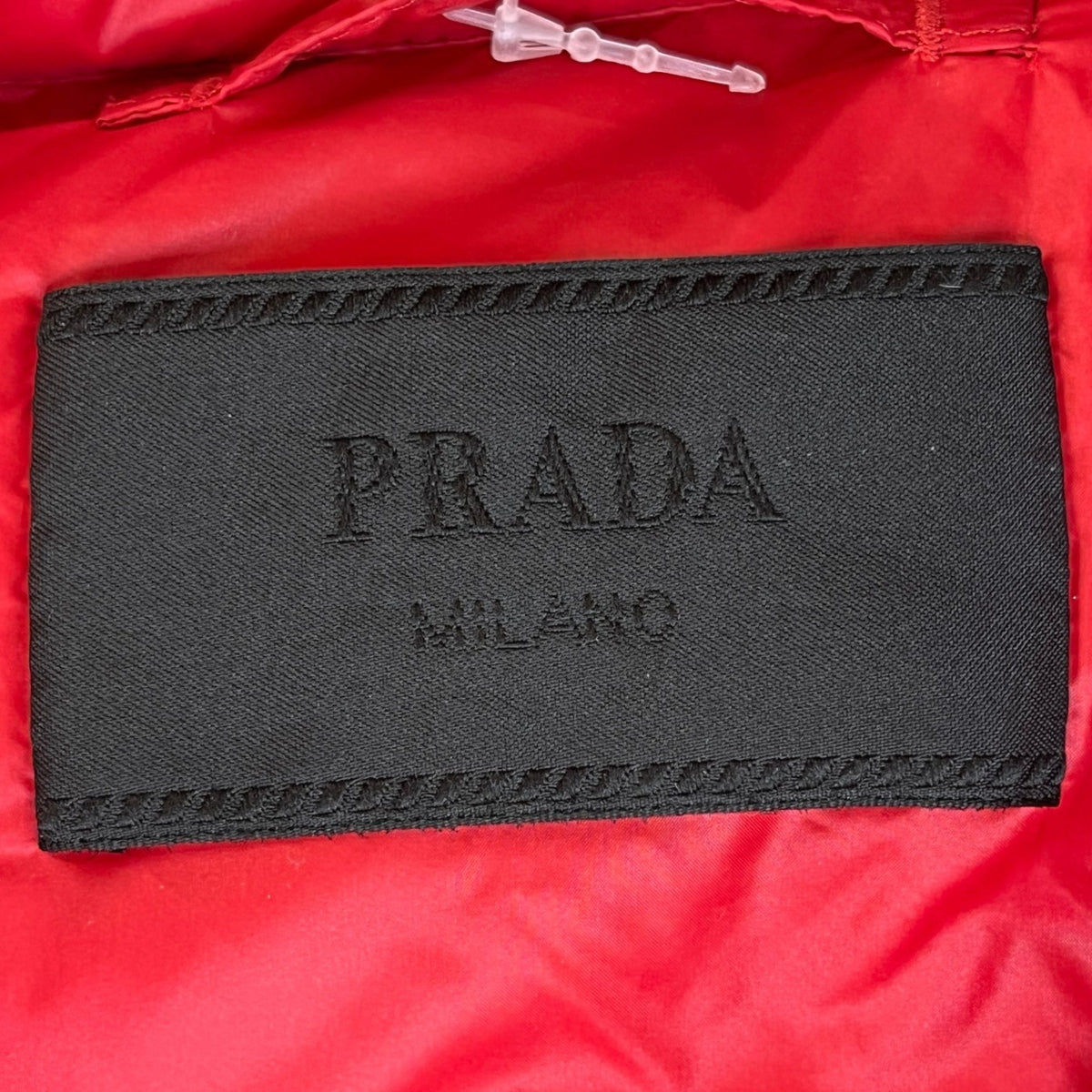 Men's Plaque Logo Down Jacket Red Size S - Photo 6