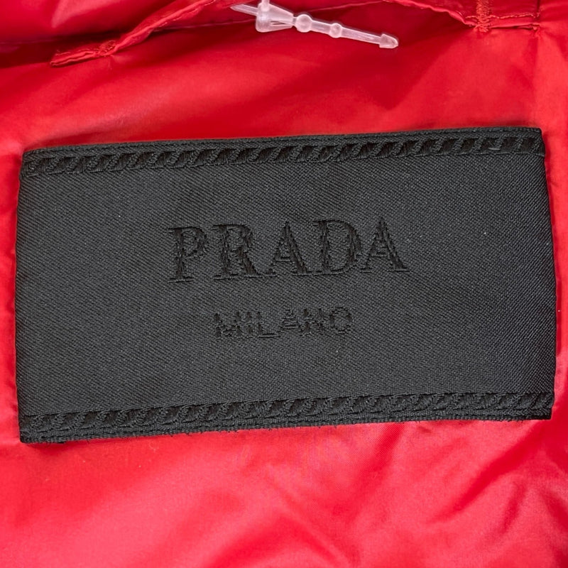 Men's Plaque Logo Down Jacket Red Size S