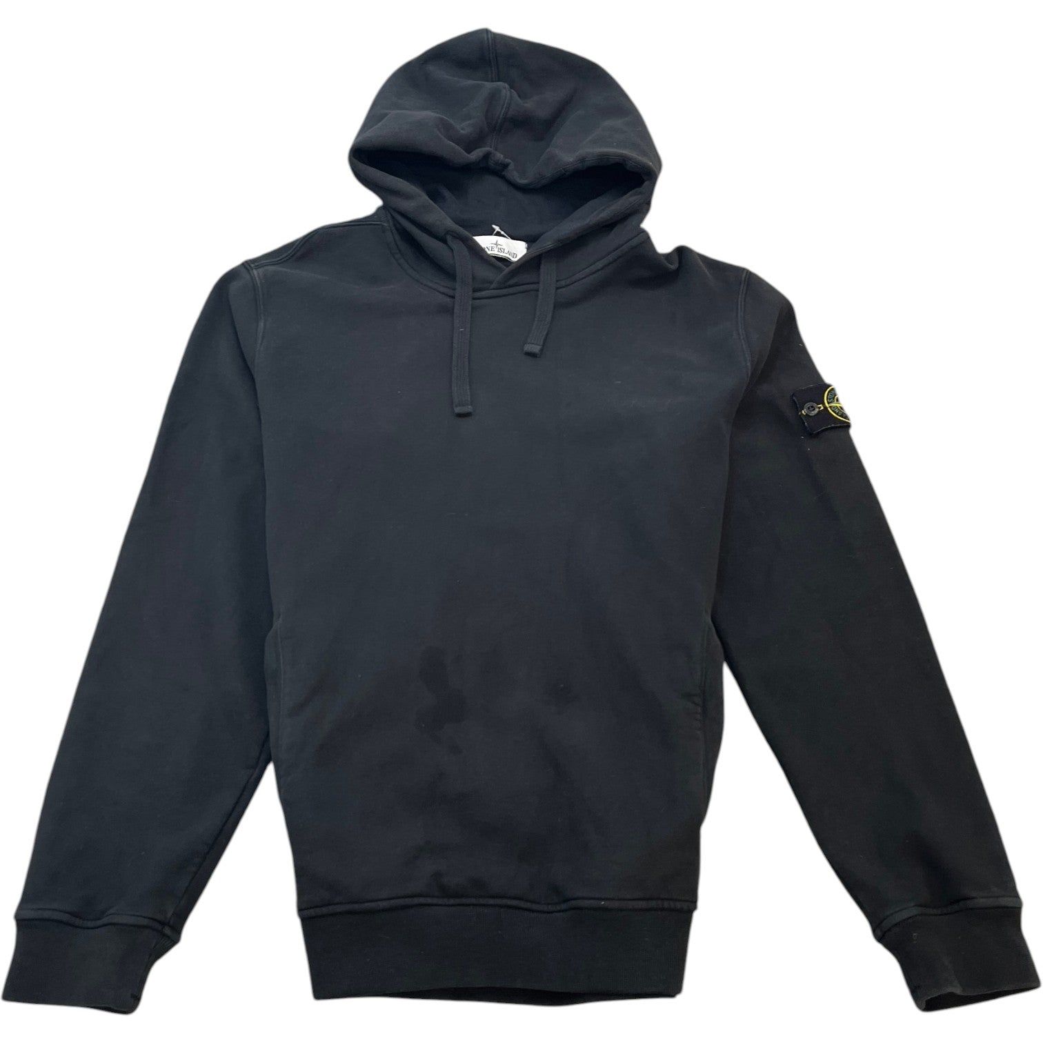 Men's Applique Logo Hoodie Black Size XL - Photo 1