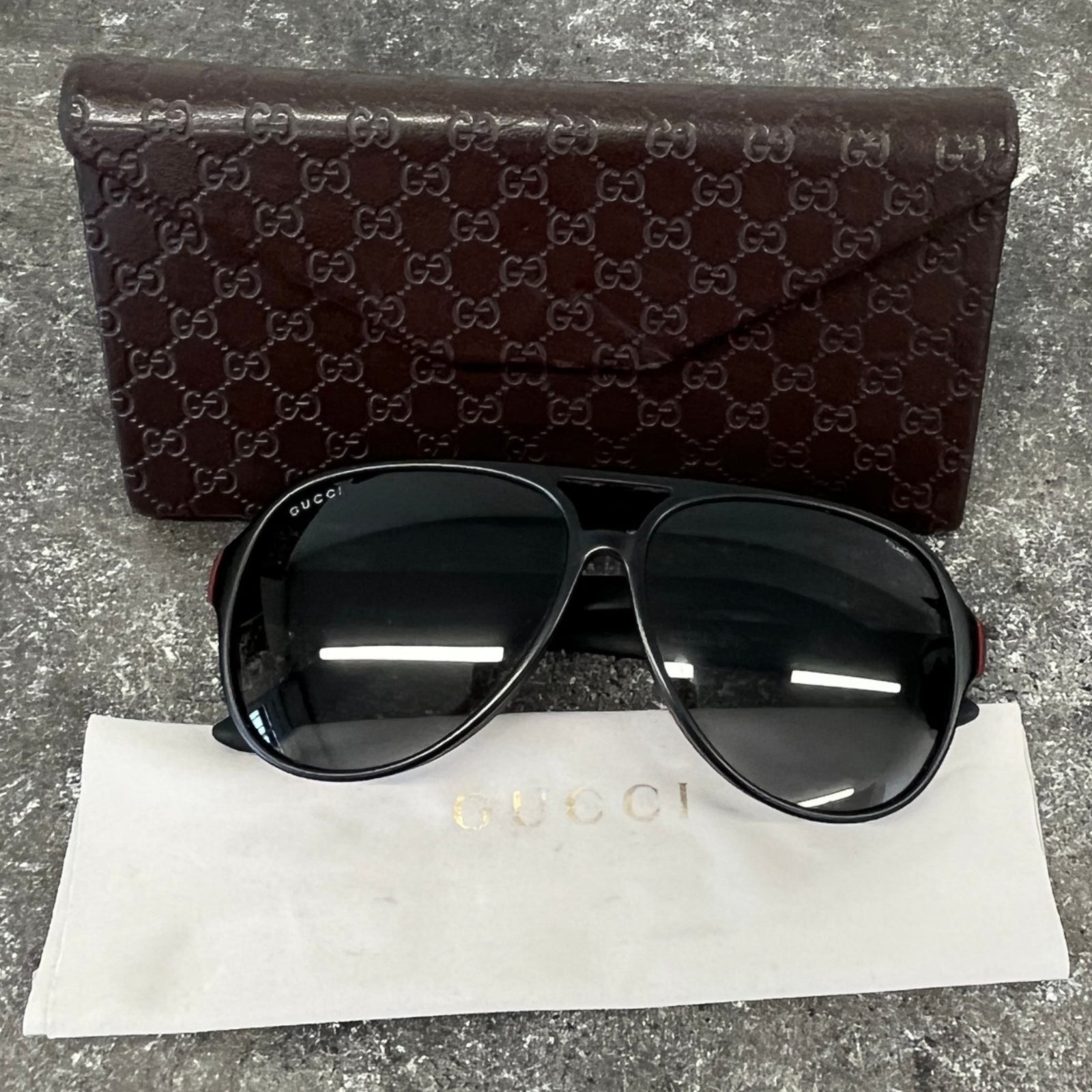 Men's GG1065 Sunglasses Black - Photo 9