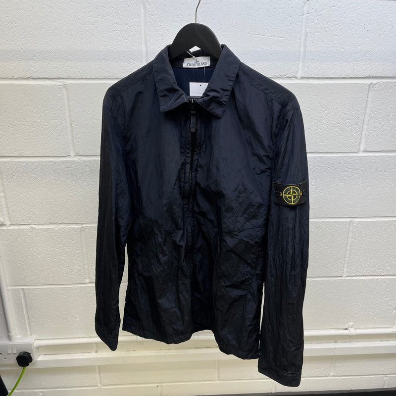 Men's Applique Logo Jacket Navy Size L