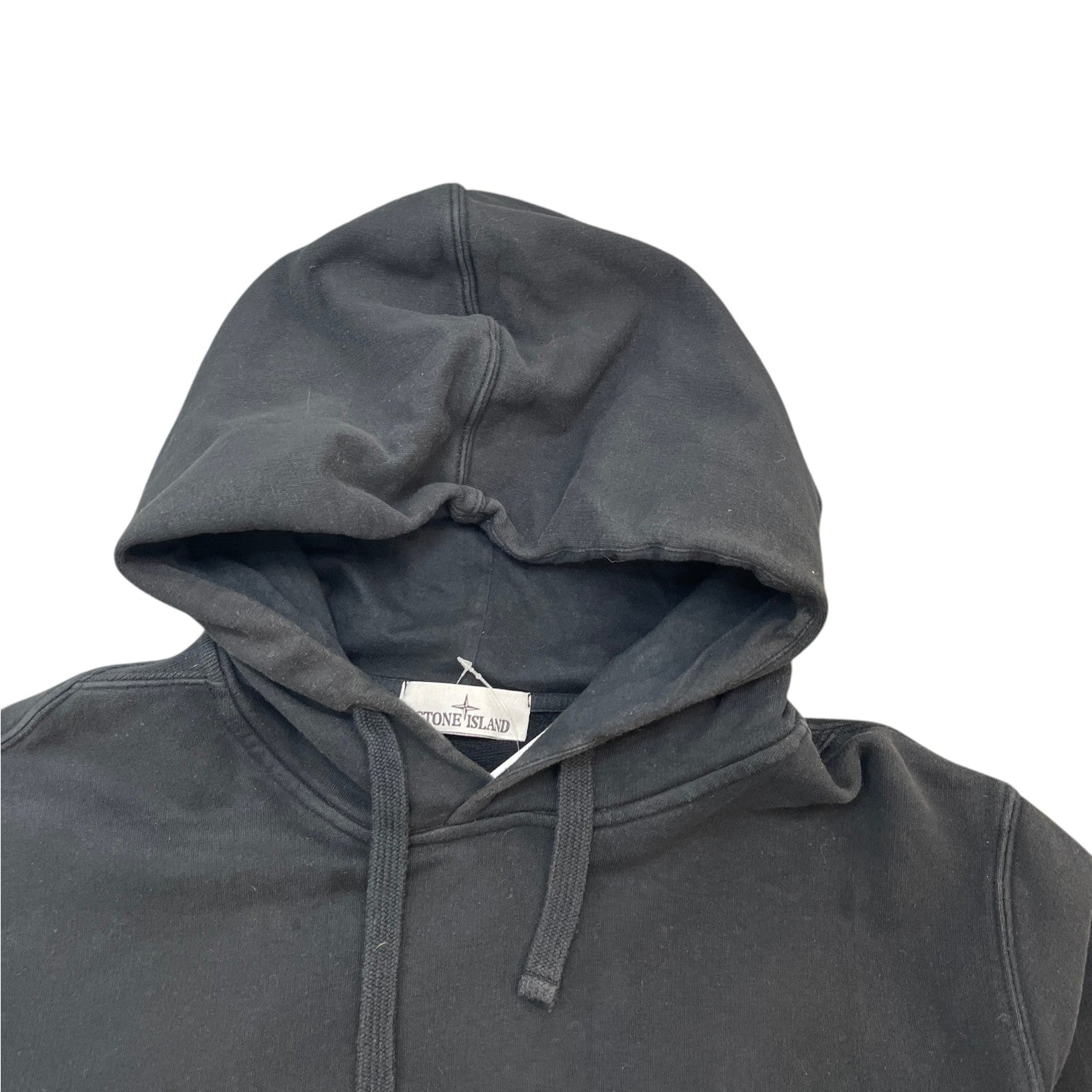 Men's Applique Logo Hoodie Black Size XL - Photo 6