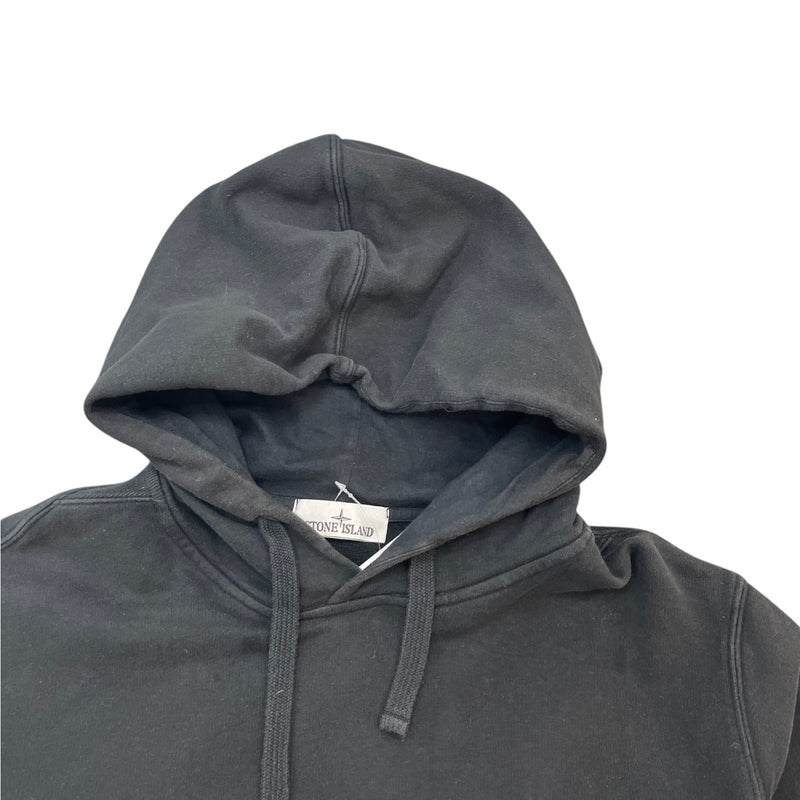 Men's Applique Logo Hoodie Black Size XL