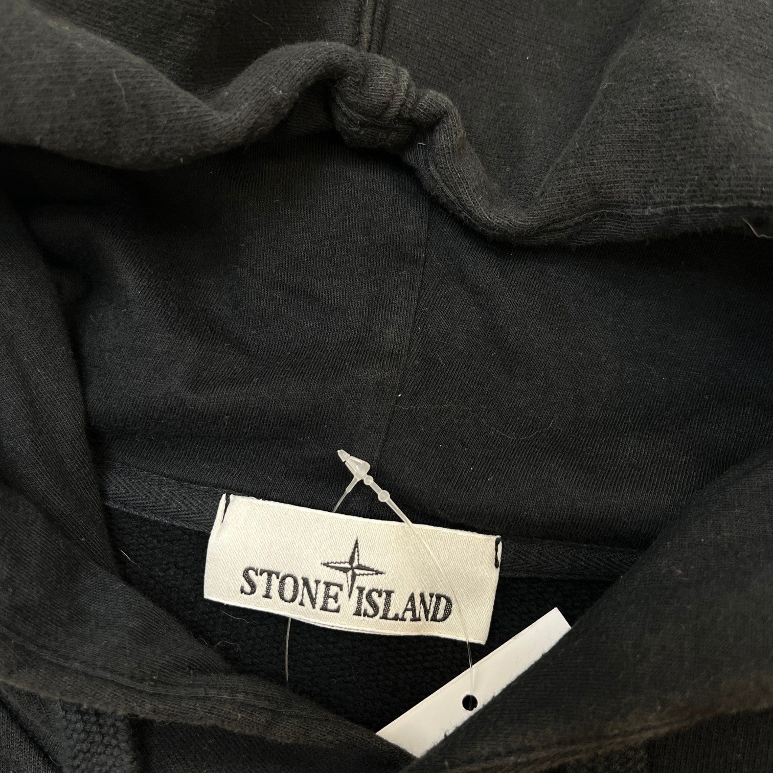 Men's Applique Logo Hoodie Black Size XL - Photo 7