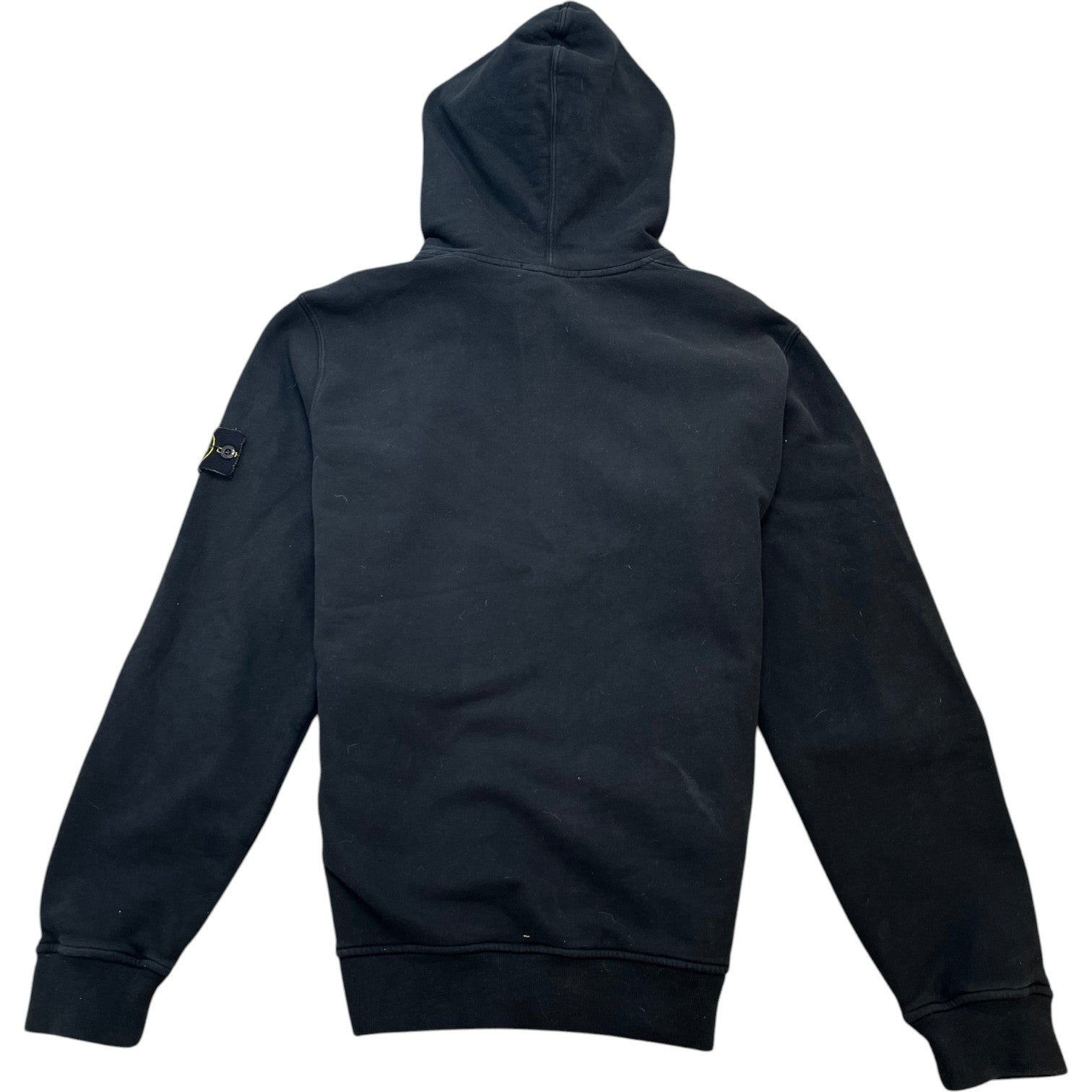 Men's Applique Logo Hoodie Black Size XL - Photo 2