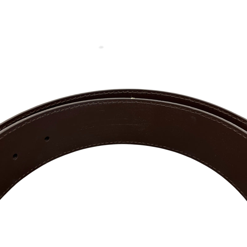 Men's Damier Ebene Belt Brown Size 36"
