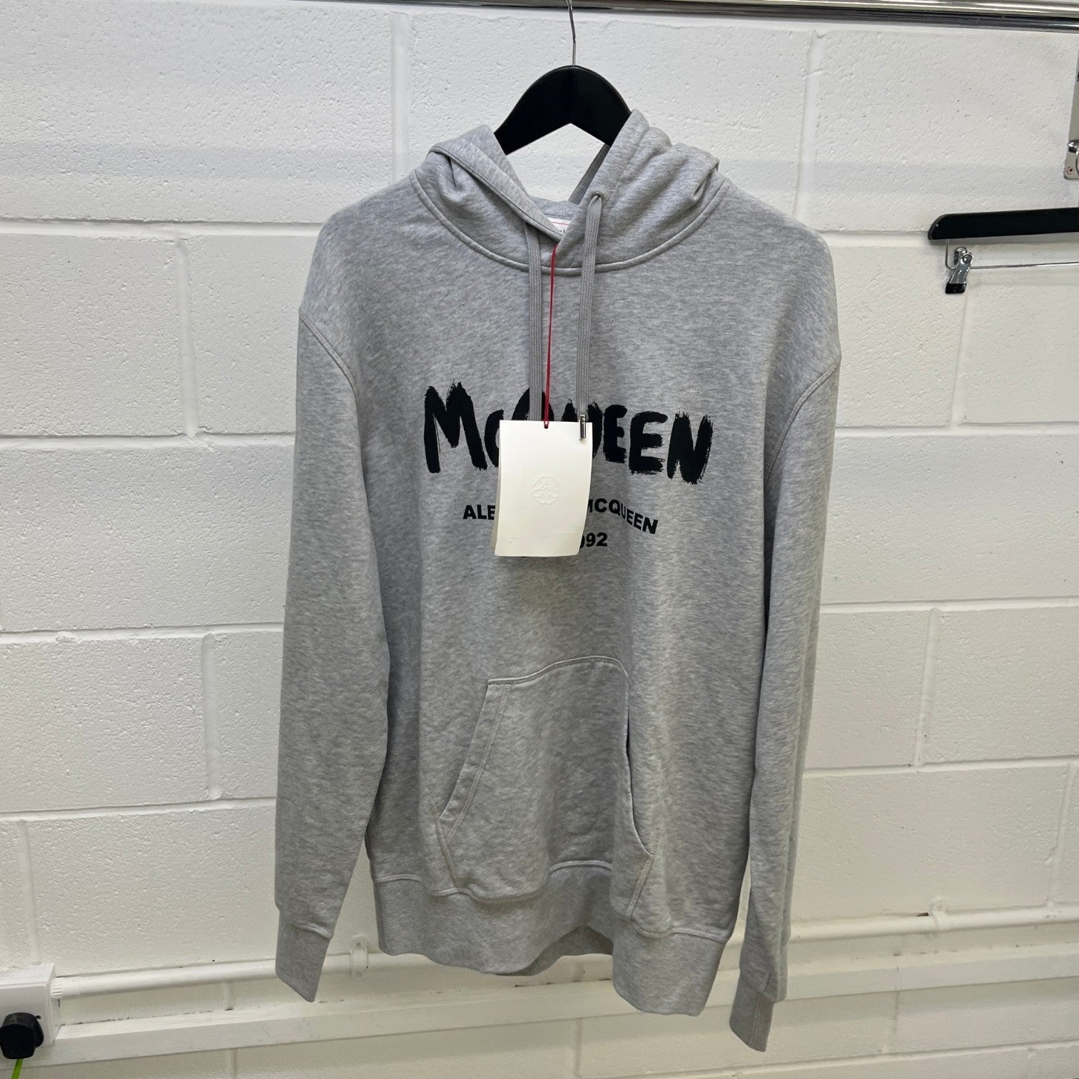 Men's Graffiti Logo Hoodie Grey Size XXXL - Photo 10
