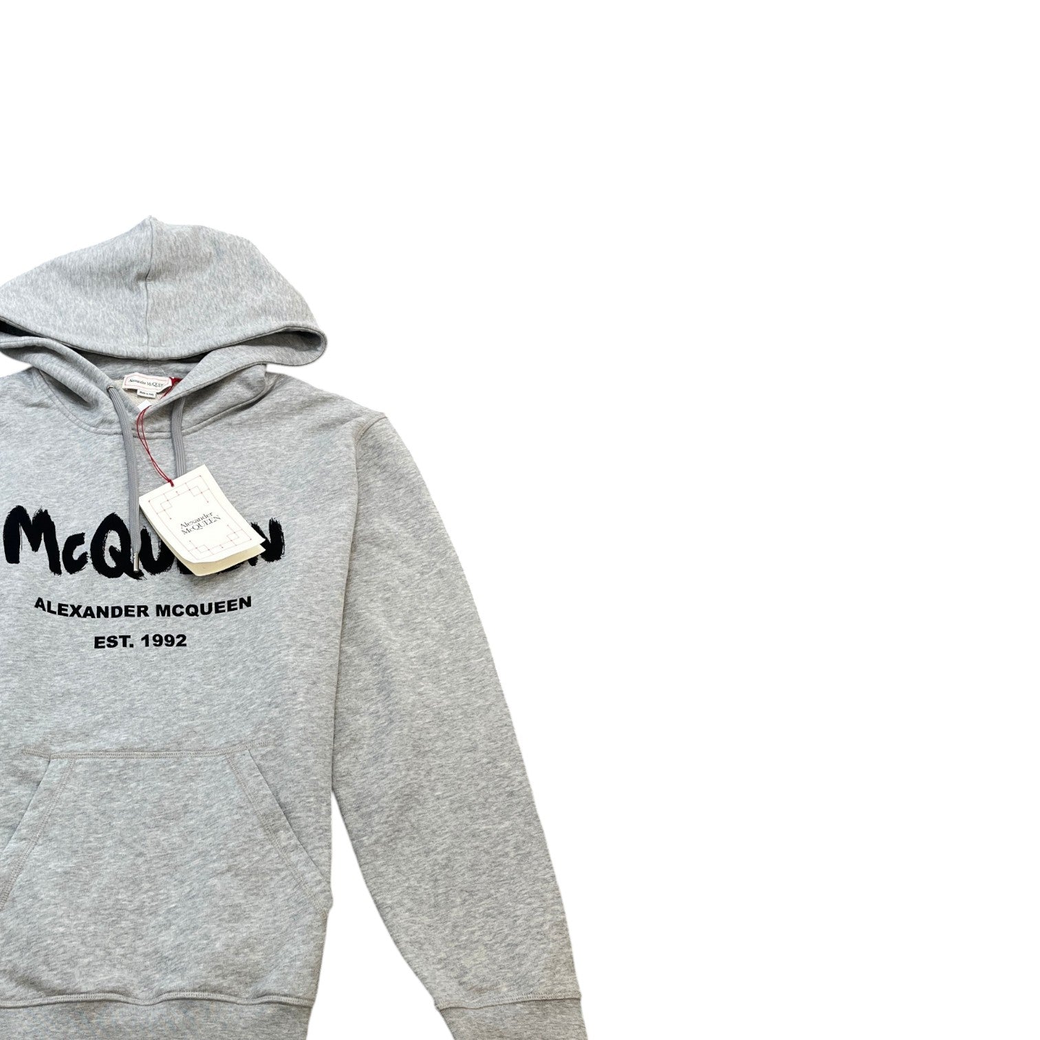 Men's Graffiti Logo Hoodie Grey Size XXXL - Photo 3