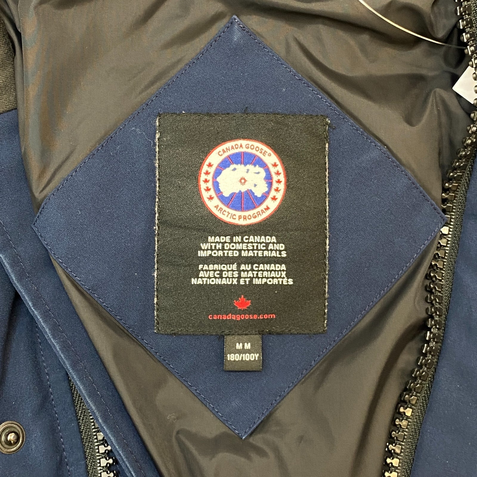 Men's Carson Down Jacket Navy Size M - Photo 6