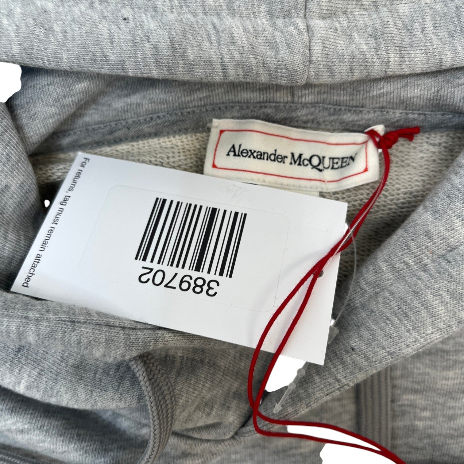Men's Graffiti Logo Hoodie Grey Size XXXL - Photo 7