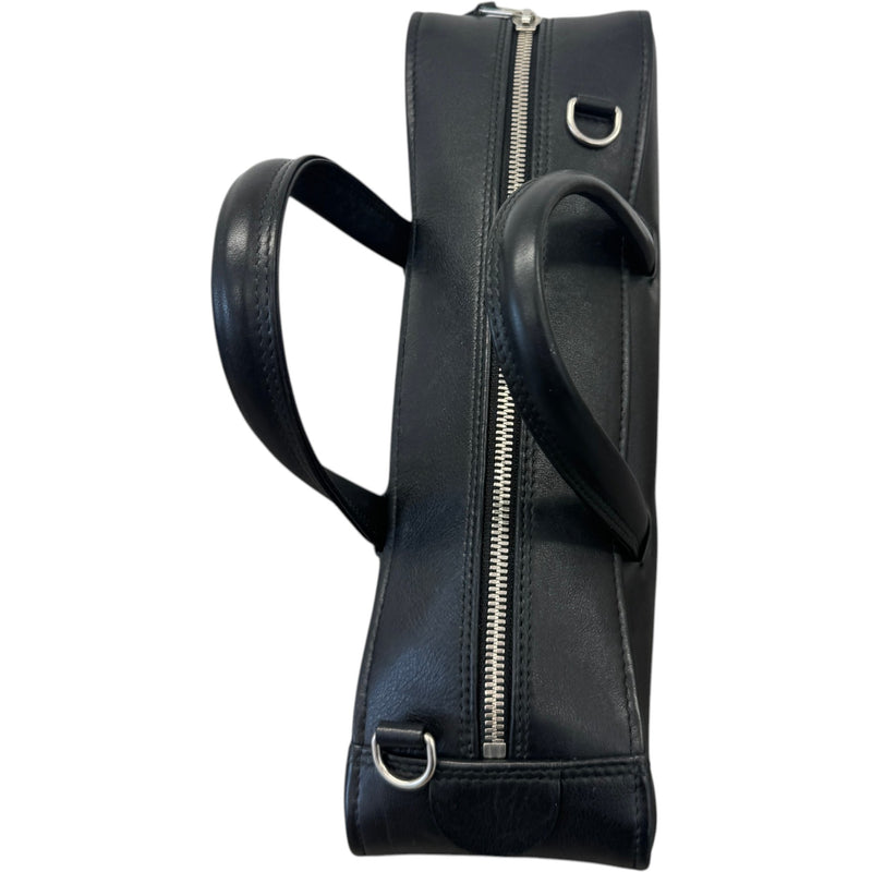 Women's Logo Print Triangle Handbag Black