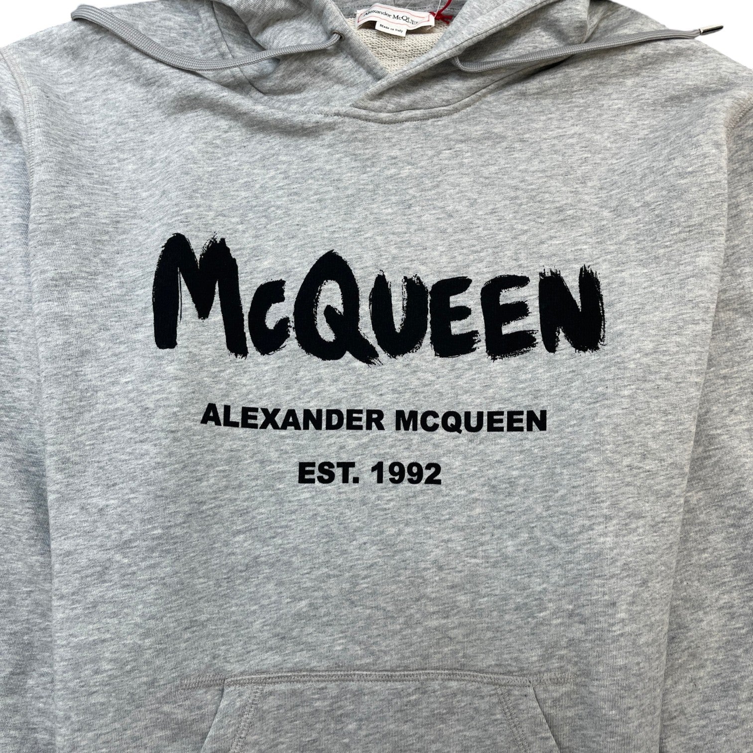 Men's Graffiti Logo Hoodie Grey Size XXXL - Photo 8