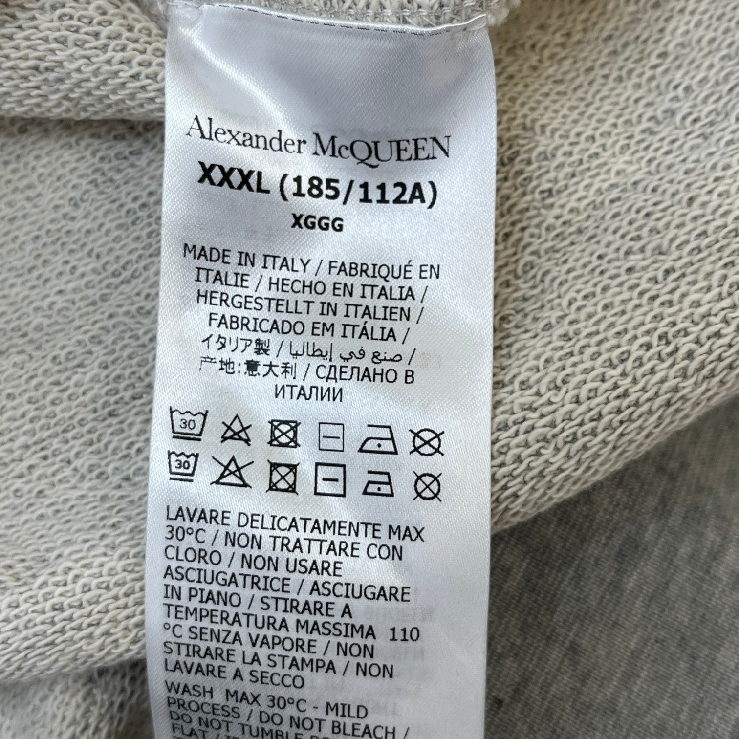 Men's Graffiti Logo Hoodie Grey Size XXXL - Photo 9