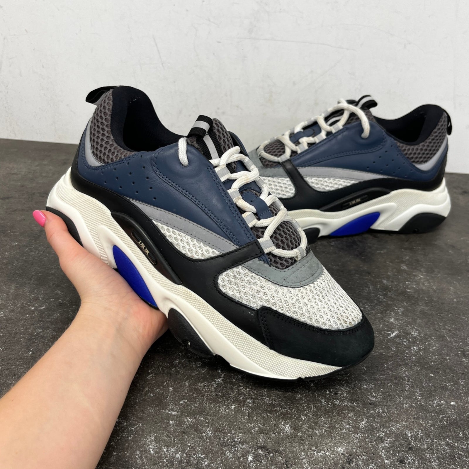 Men's B22 Low Trainers Blue Size EU 41 / UK 7 - Photo 12