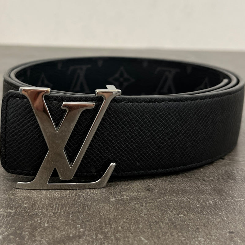 Men's Monogram Eclipse Reversible Belt Black Size 38"