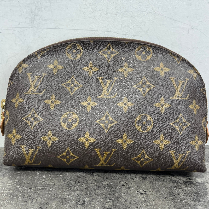 Women's Monogram Cosmetic MM Clutch Brown