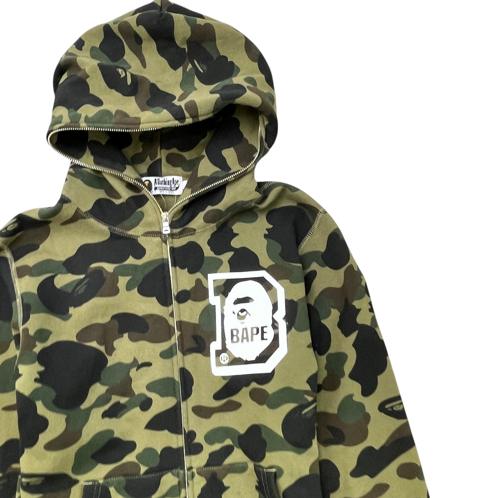 Men's 1St Camo Hoodie Khaki Size M - Photo 5
