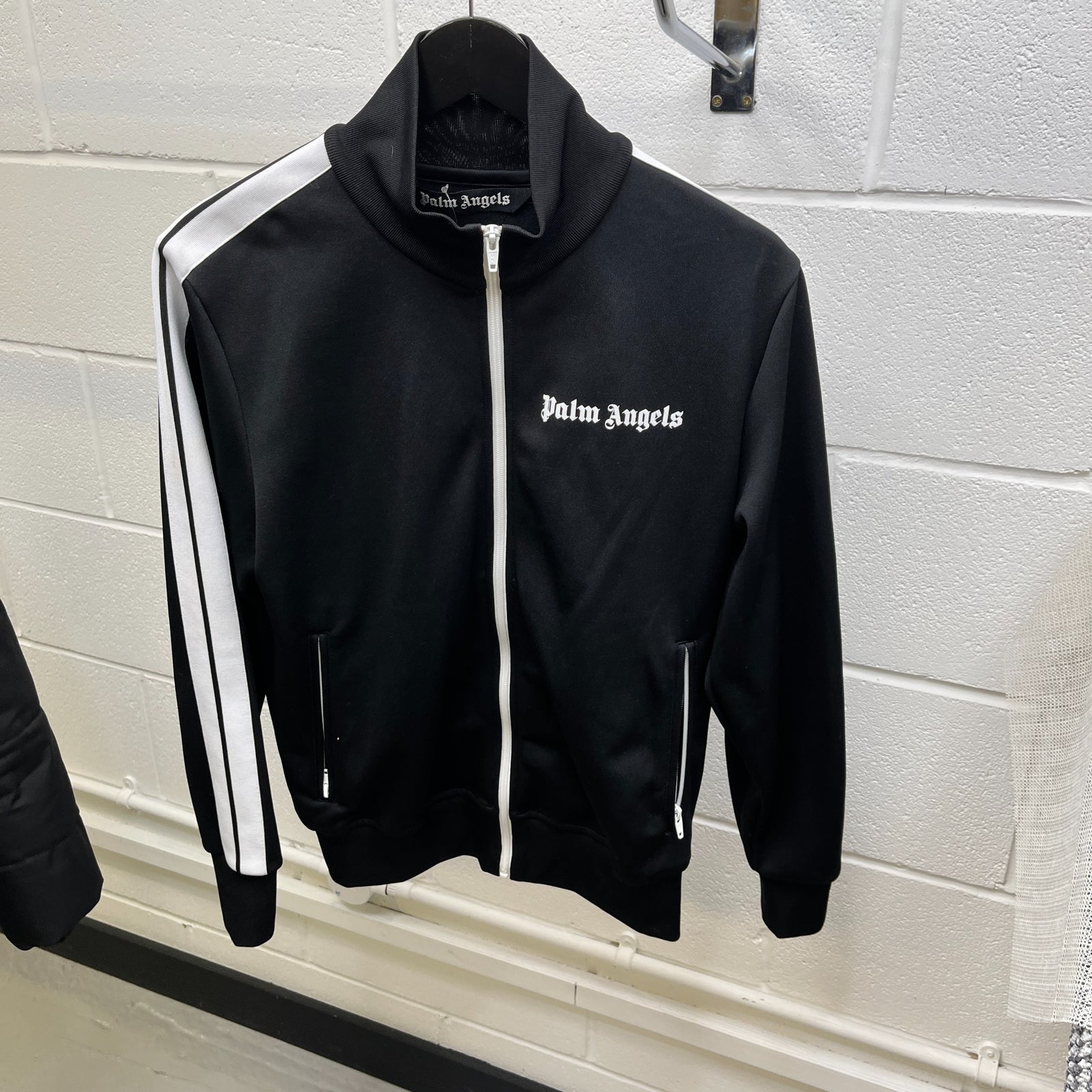 Men's Logo Print Track Jacket Black Size M - Photo 7