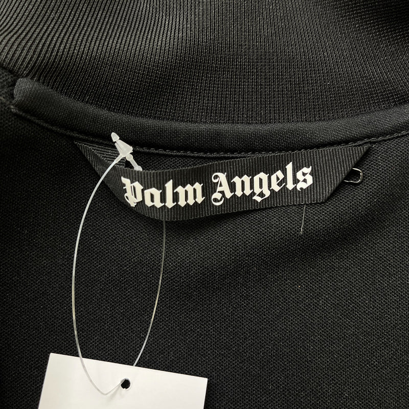 Men's Logo Print Track Jacket Black Size M