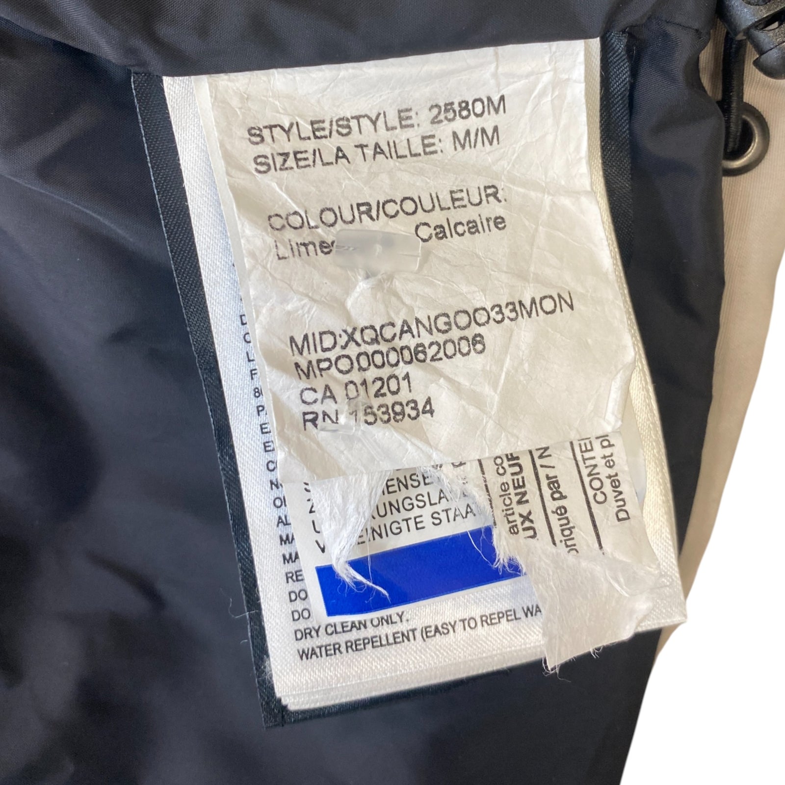 Men's Emory Parka Down Jacket Beige Size M - Photo 9