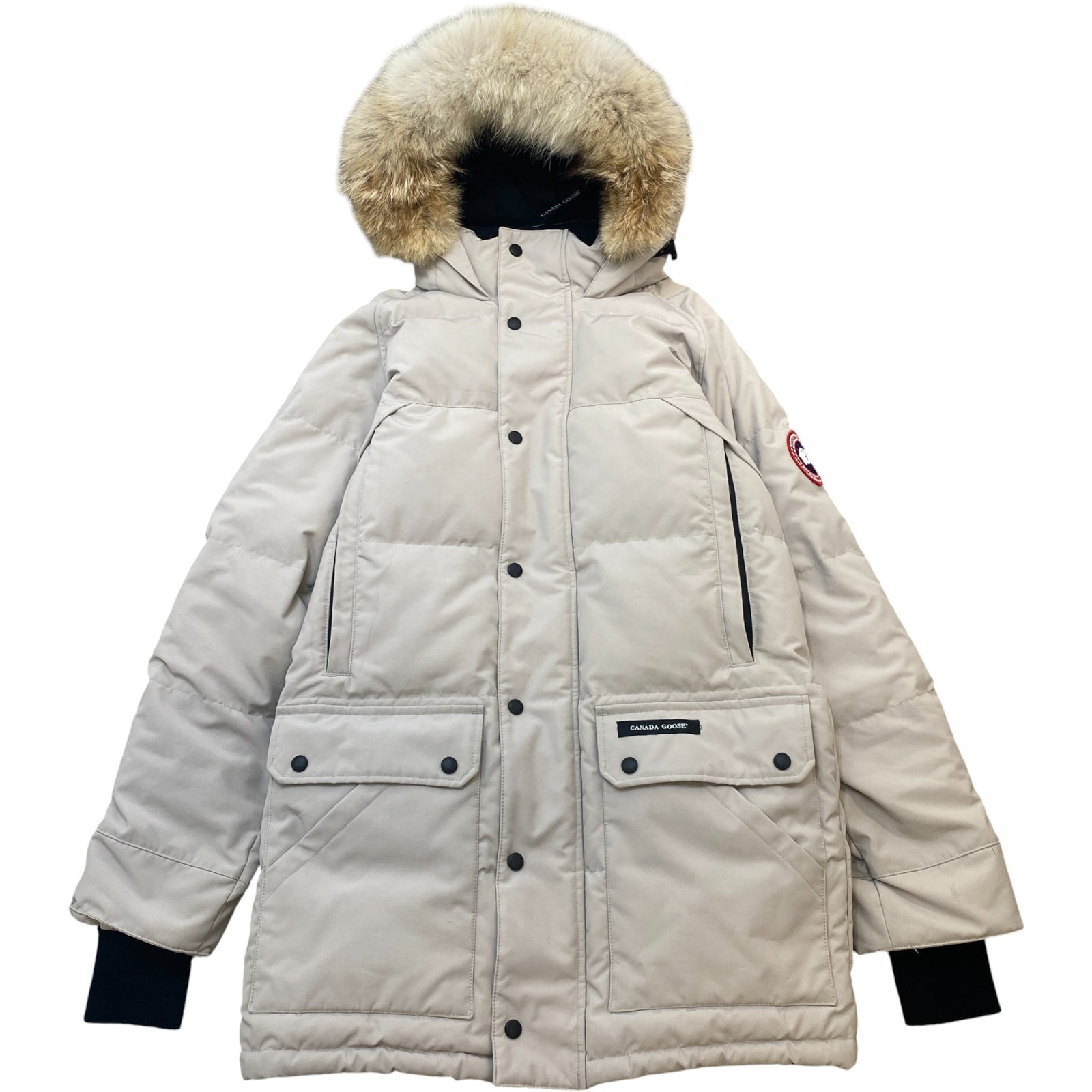 Men's Emory Parka Down Jacket Beige Size M - Photo 1