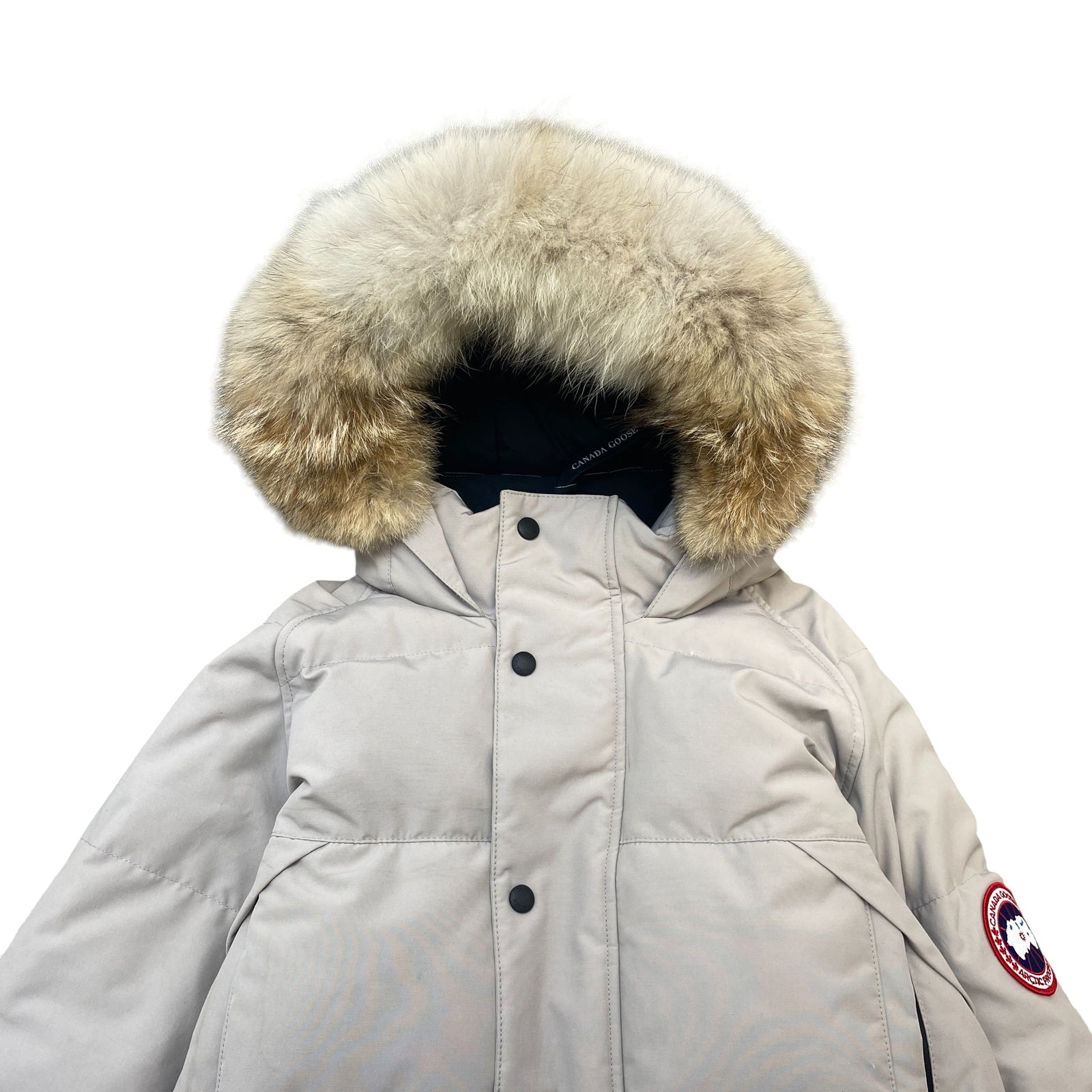 Men's Emory Parka Down Jacket Beige Size M - Photo 5