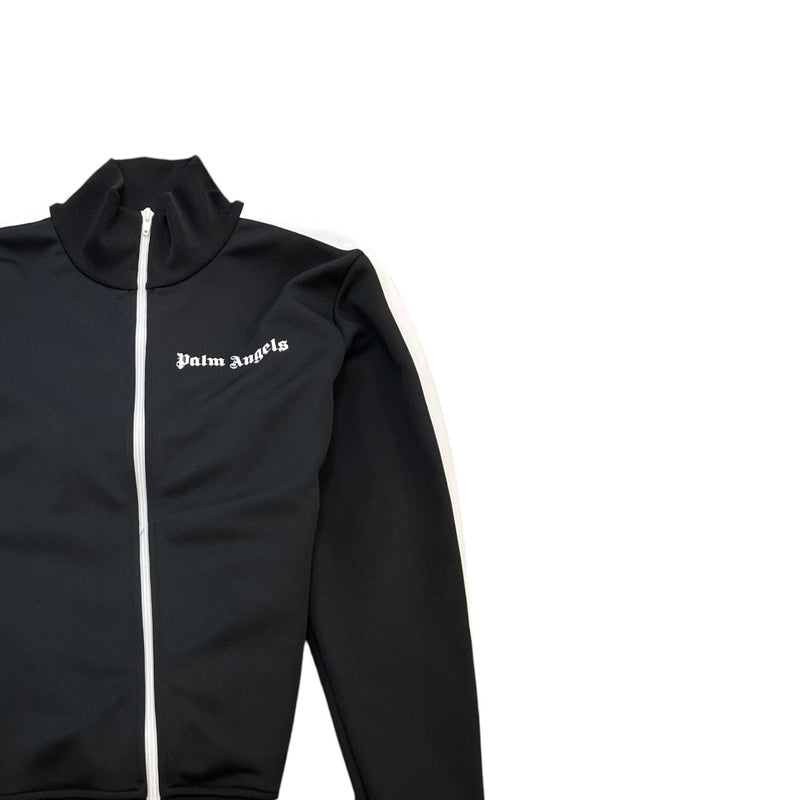 Men's Logo Print Track Jacket Black Size M
