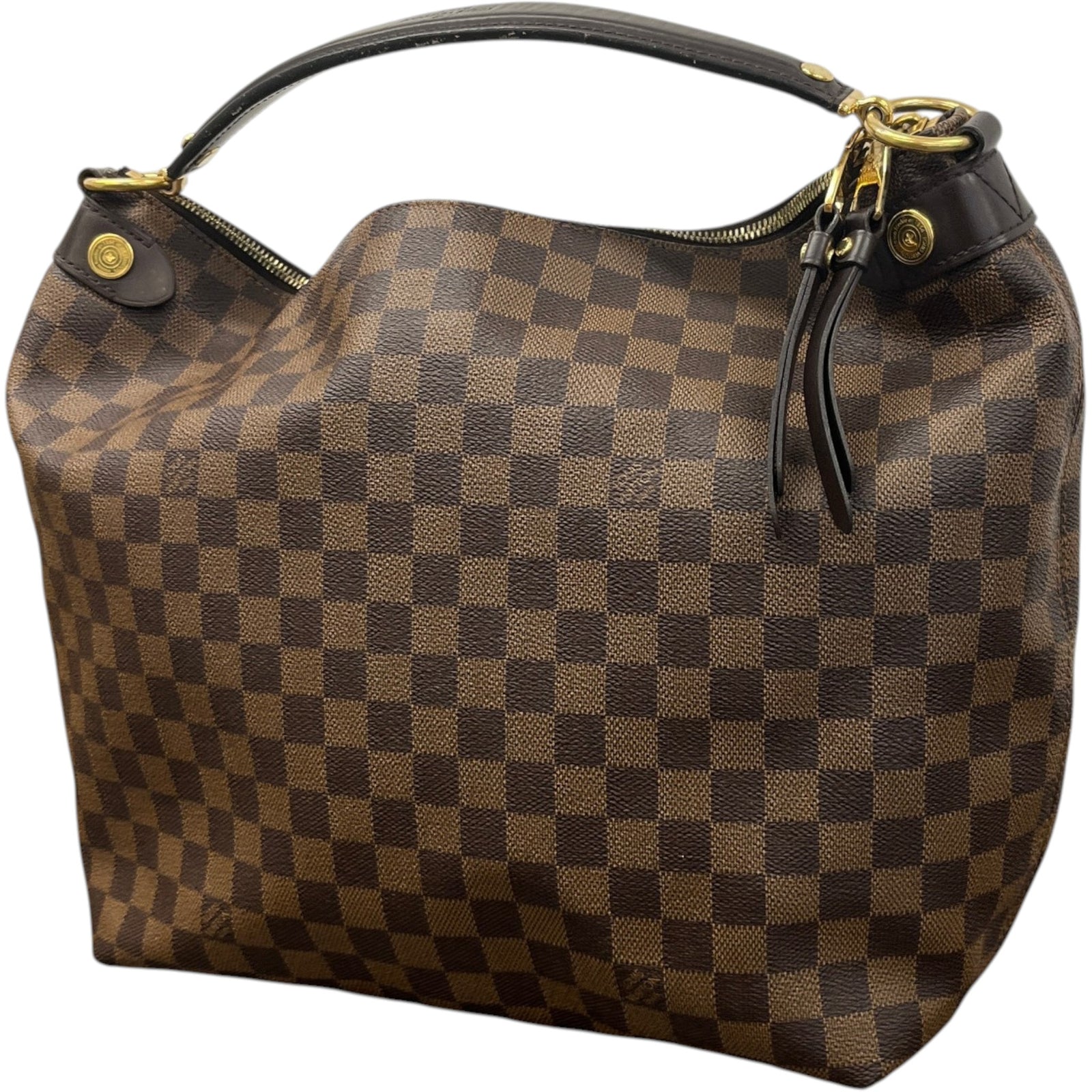 Women's Damier Duomo hobo Bag Brown - Photo 5