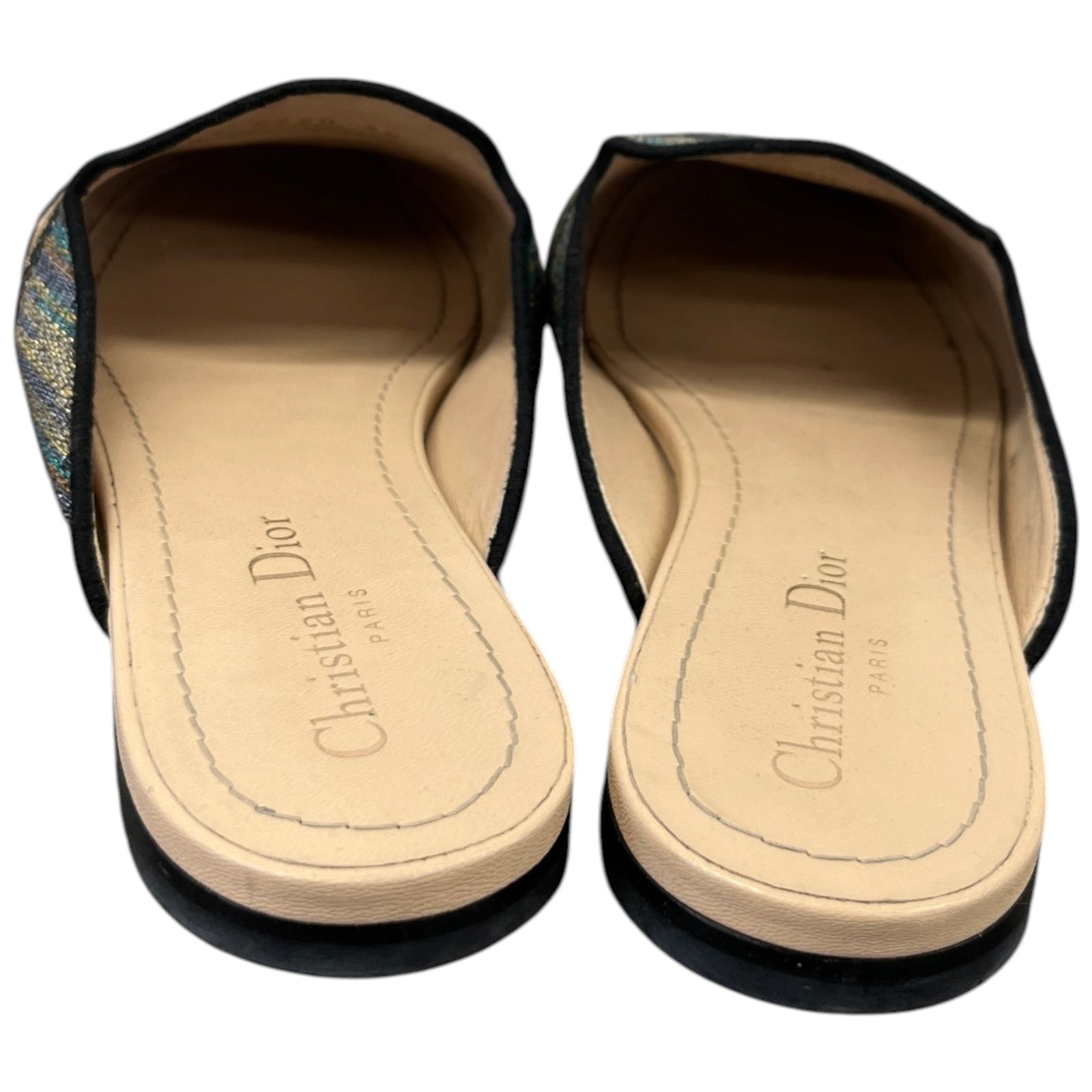 Women's Embroidered Logo Lurex Loafers Multi-Coloured Size EU 38 / UK 5 - Photo 7