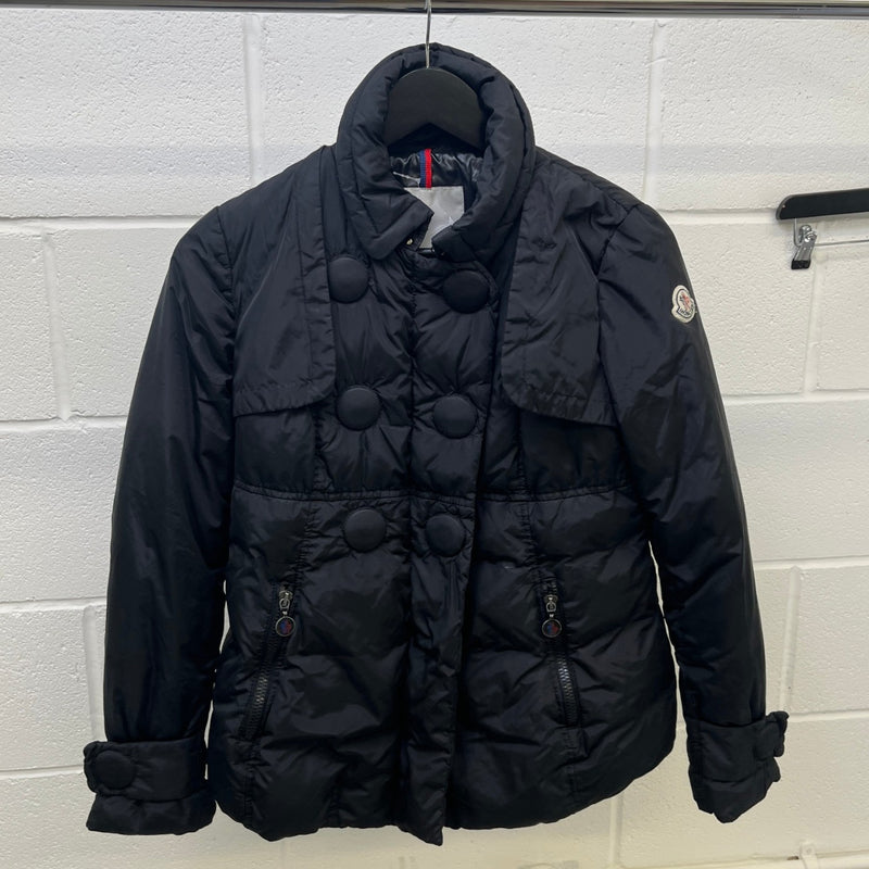 Women's Daim Double Breasted Down Jacket Black Size 1 / UK 10