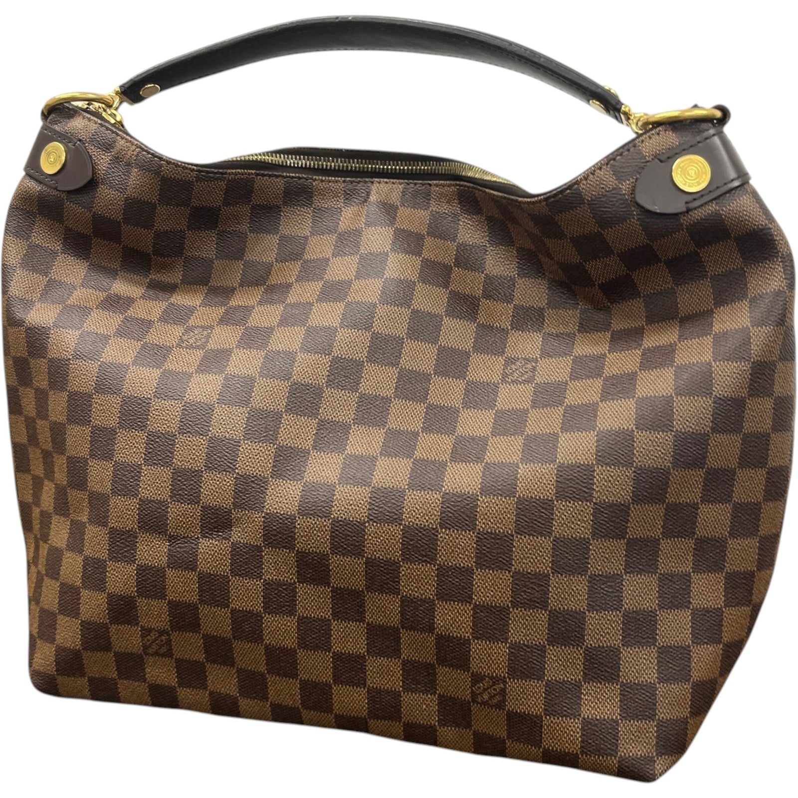 Women's Damier Duomo hobo Bag Brown - Photo 9
