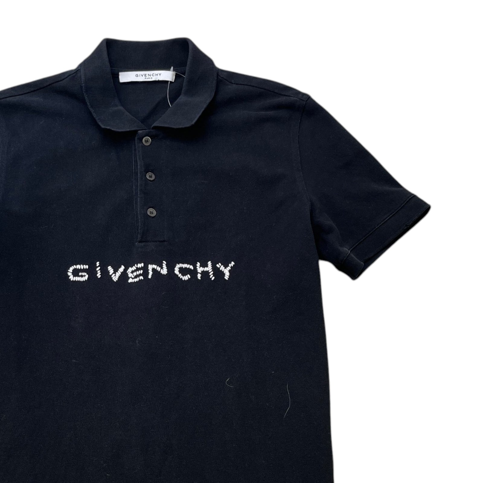 Men's Embroidered Logo T-Shirt Black Size S - Photo 3