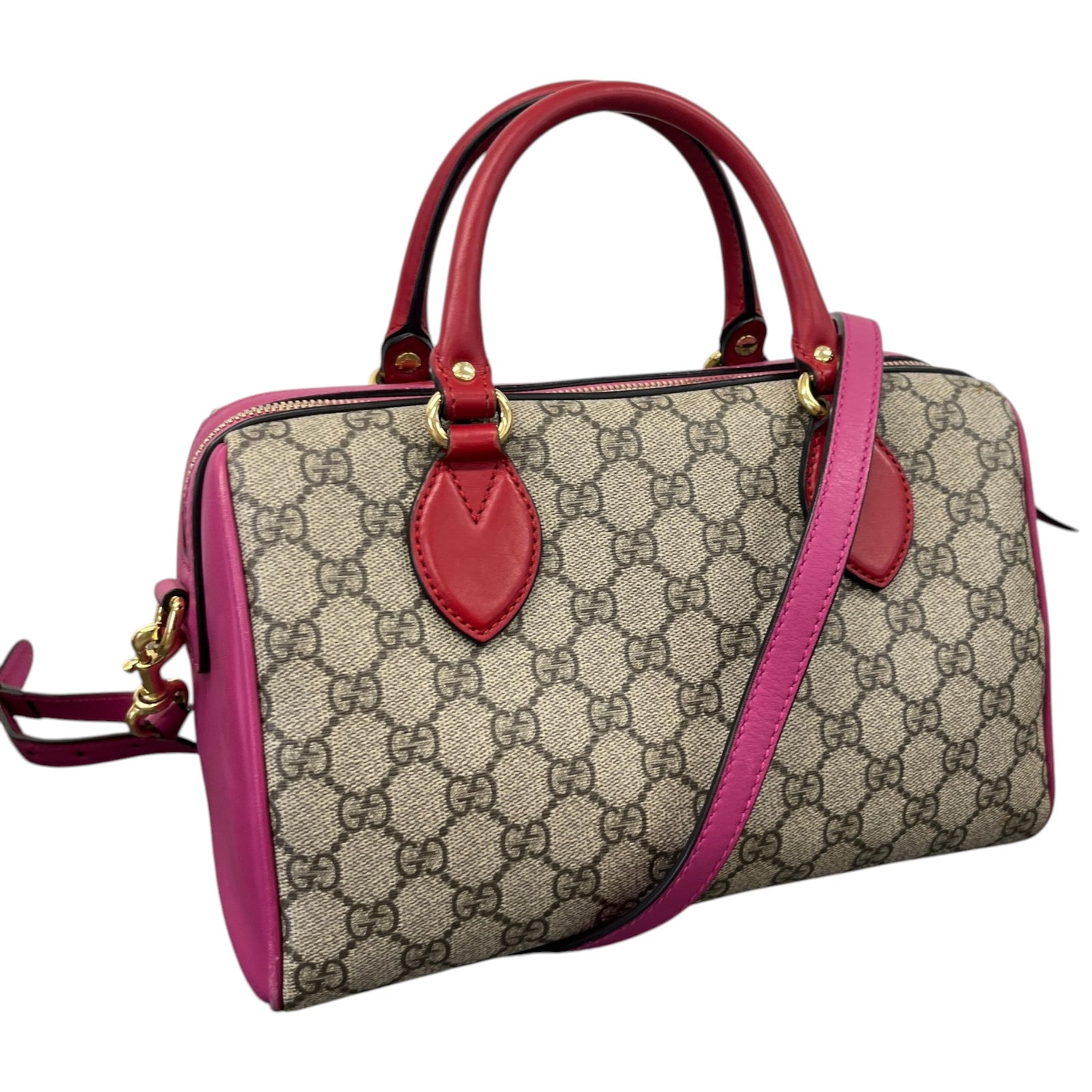 Women's Gg Supreme Boston Bag Pink - Photo 4