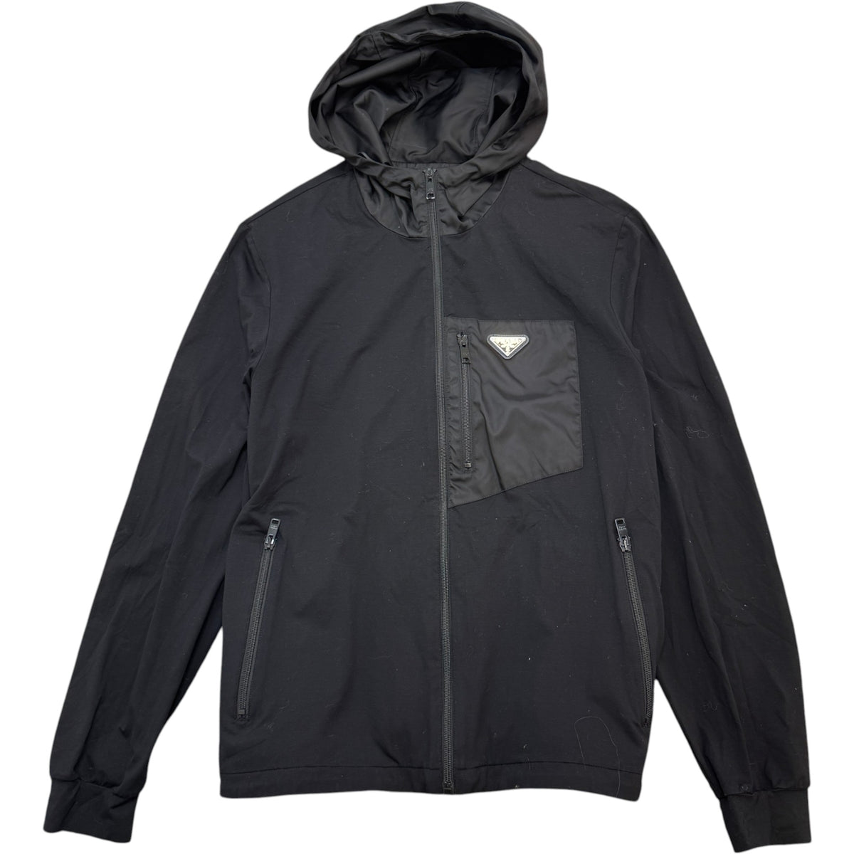 Men's Plaque Logo Jacket Black Size L - Photo 1