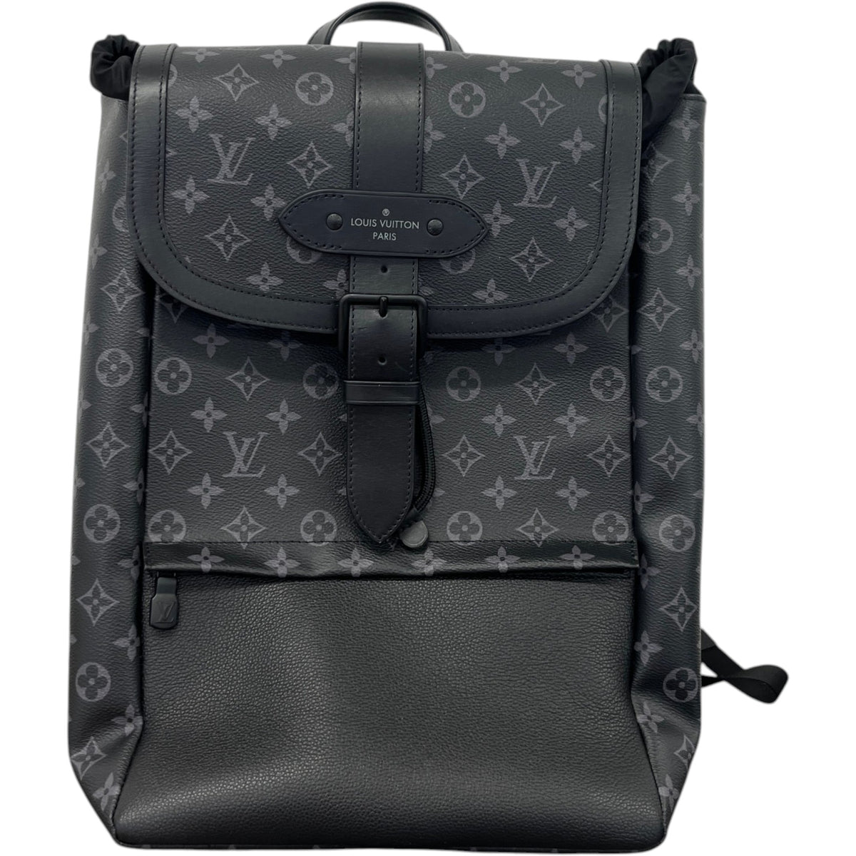 Men's Saumur Monogram Eclipse Backpack Black - Photo 1