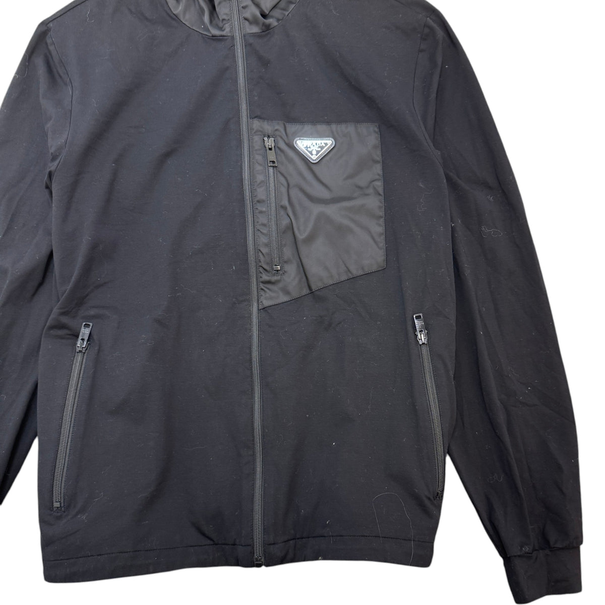 Men's Plaque Logo Jacket Black Size L - Photo 4