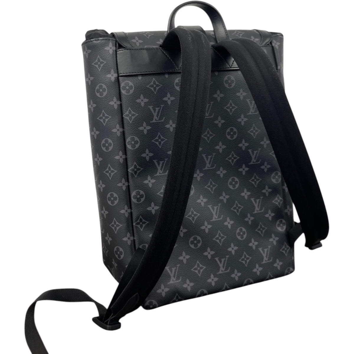 Men's Saumur Monogram Eclipse Backpack Black - Photo 8