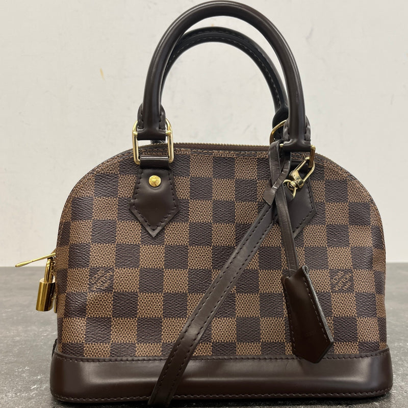 Women's Damier Ebene Alma BB Handbag Brown