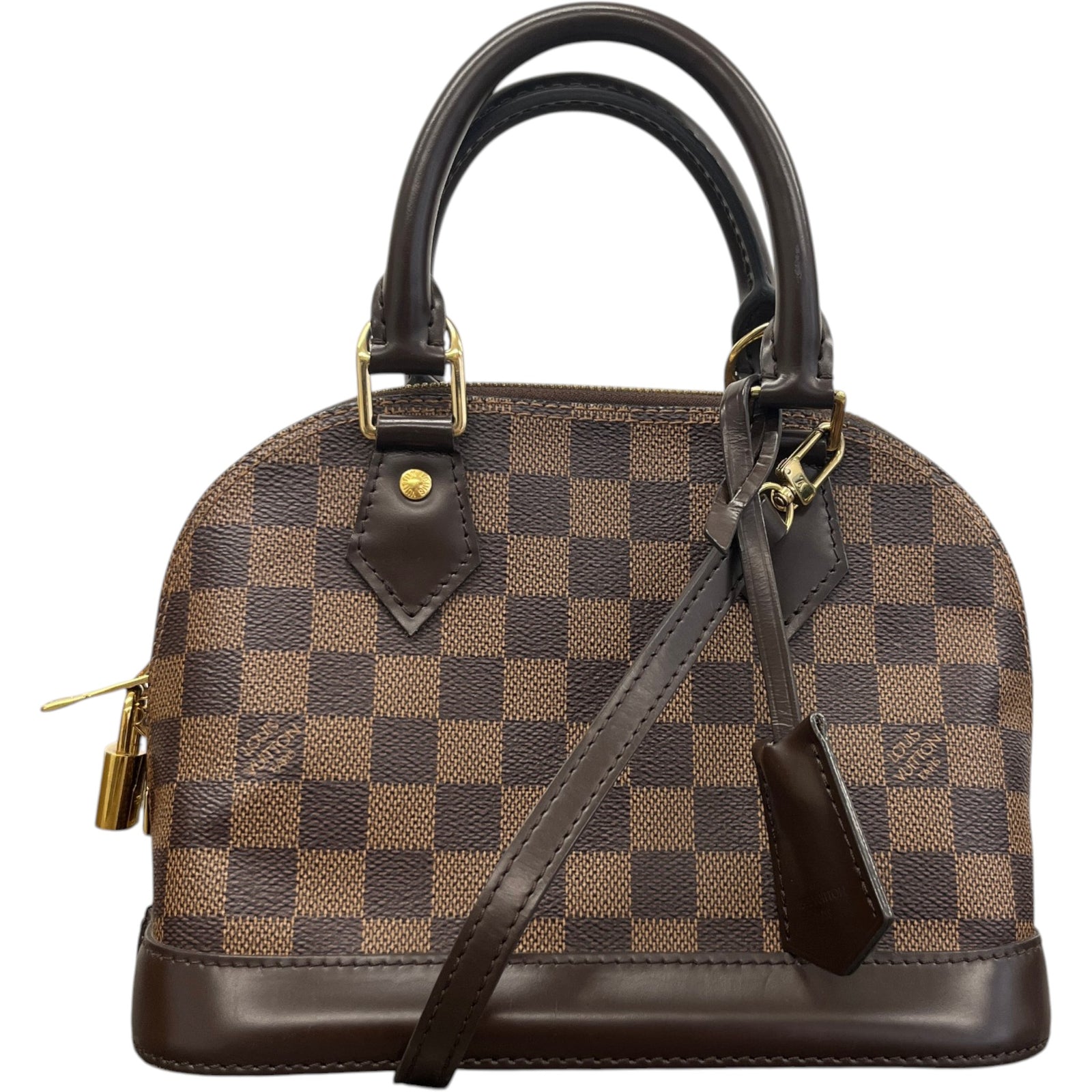 Women's Damier Ebene Alma BB Handbag Brown - Photo 1