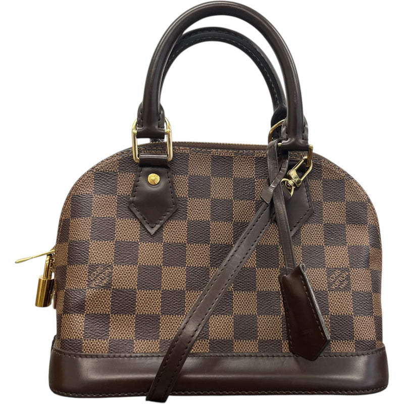 Women's Damier Ebene Alma BB Handbag Brown