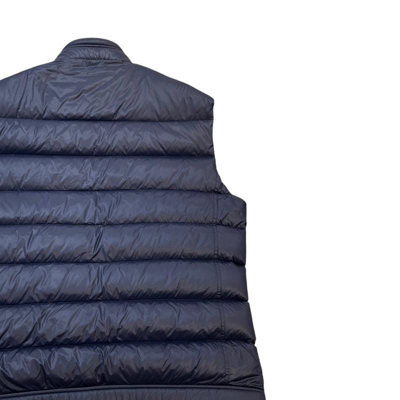 Men's Re-Nylon Plaque Logo Gilet Navy Size 3XL