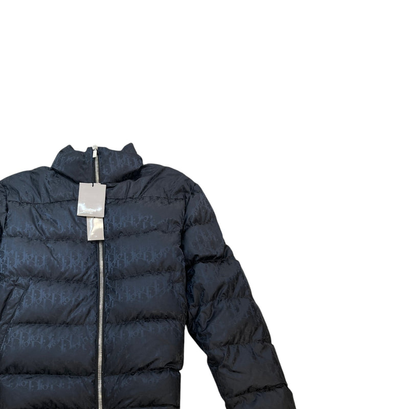 Men's Oblique Down Jacket Navy Size IT 56 / XXXL